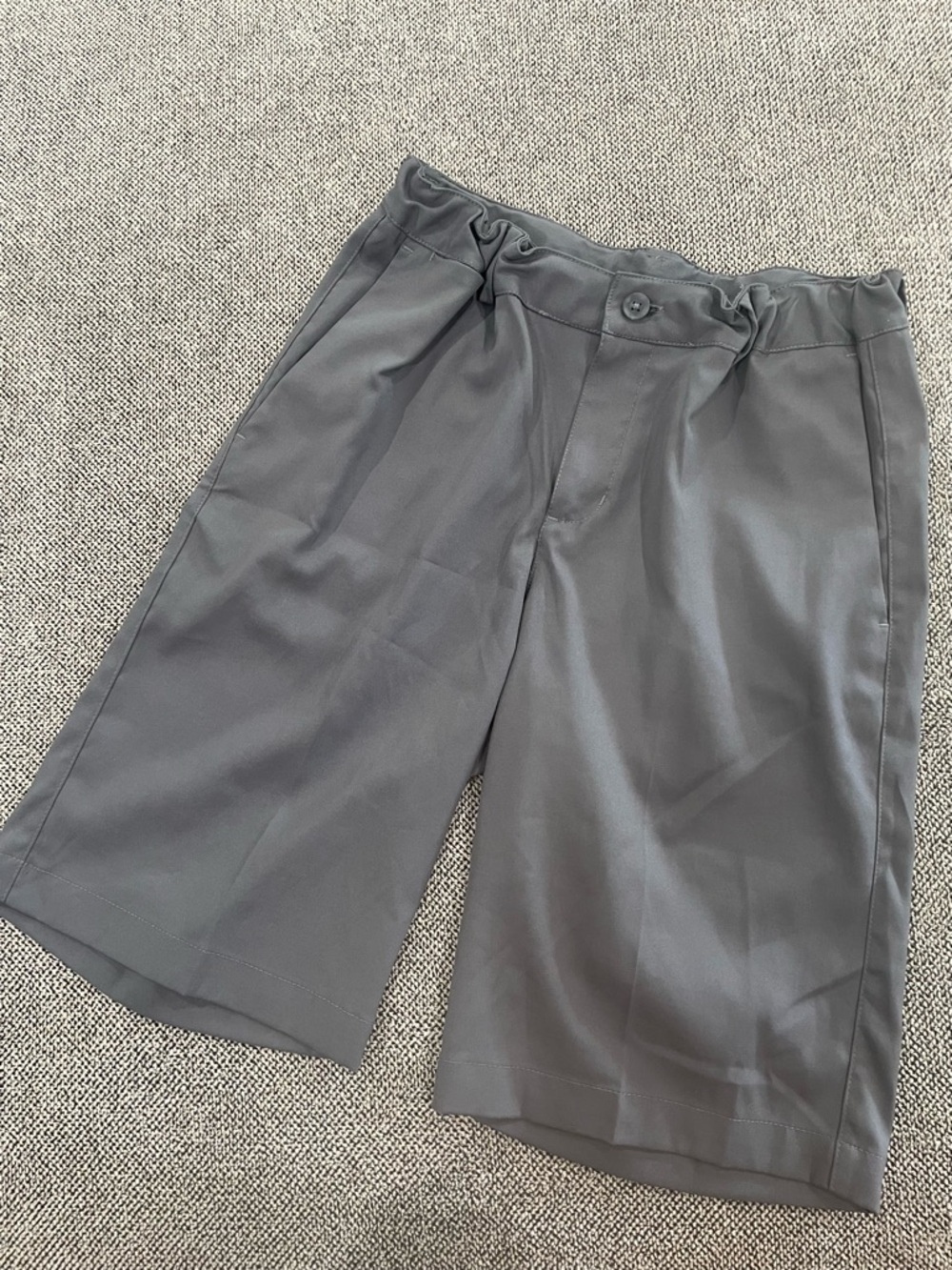 Nike Boys DriFit Gray Elastic-Waist Shorts